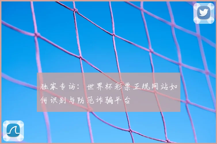 独家专访：世界杯彩票正规网站如何识别与防范诈骗平台